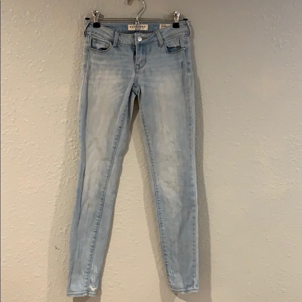 Low rise skinny jeans
